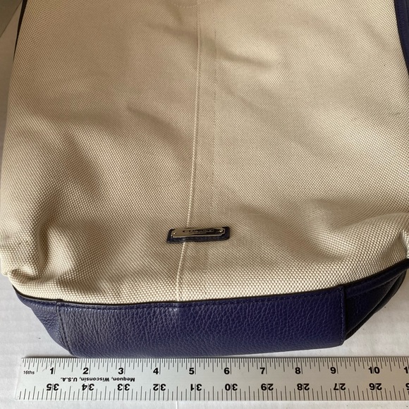 Coach Factory F28911 Canvas Avery Hobo Purple Indigo New